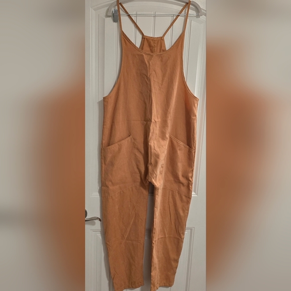 Stylish Tan Jumpsuit - Picture 2 of 8